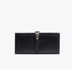 Madewell “The Leather Post” Wallet in Black